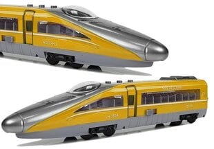 Желтый поезд со звуком и светом Pendolino  цена и информация | Игрушки для мальчиков | kaup24.ee