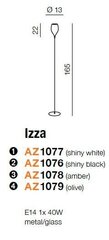 Azzardo торшер Izza Shiny White цена и информация | Торшеры | kaup24.ee