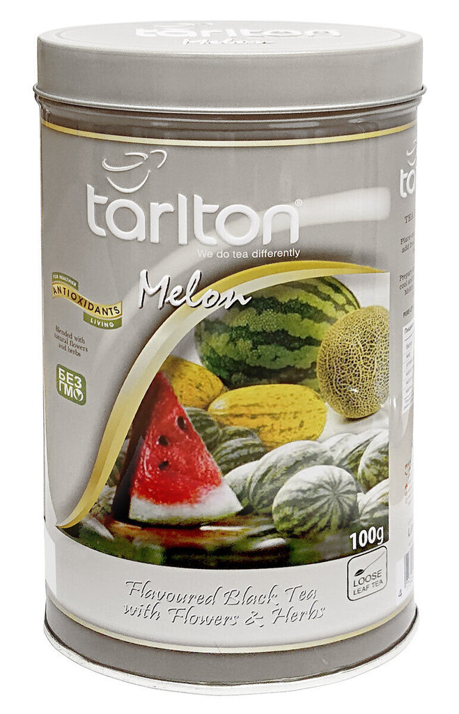 Meloni tseiloni must tee, Melon Black tea, Tarlton, 100 g hind ja info | Tee | kaup24.ee
