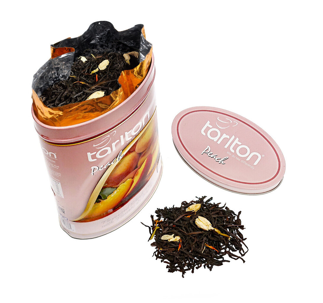 Virsiku tseiloni must tee, Peach Black tea, Tarlton, 100 g цена и информация | Tee | kaup24.ee