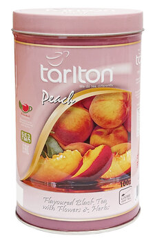 Цейлонский Чёрный листовой чай Персик, Peach Black tea, Tarlton, 100г цена и информация | Чай | kaup24.ee