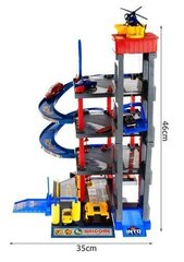 4-tasemel parkimine + autovarustus + helikopter цена и информация | Игрушки для мальчиков | kaup24.ee