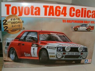 Сборная пластиковая модель Beemax - Toyota Celica TA64 Gr.B (Belga + Marlboro), 1/24, 24021 цена и информация | Конструкторы и кубики | kaup24.ee