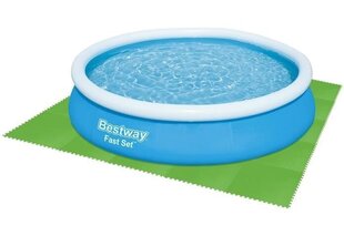 Мат для бассейна Bestway 58265 Flowclear, набор из 8 шт. 81 x 81 см, зеленый, 9889 цена и информация | Аксессуары для бассейнов | kaup24.ee