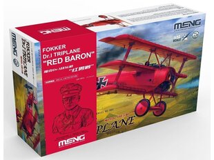 Meng Model - Limited Edition Fokker Dr.I Triplane "Red Baron" includes 1:10 bust of Manfred von Richthofen, 1/32, QS-002S hind ja info | Klotsid ja konstruktorid | kaup24.ee