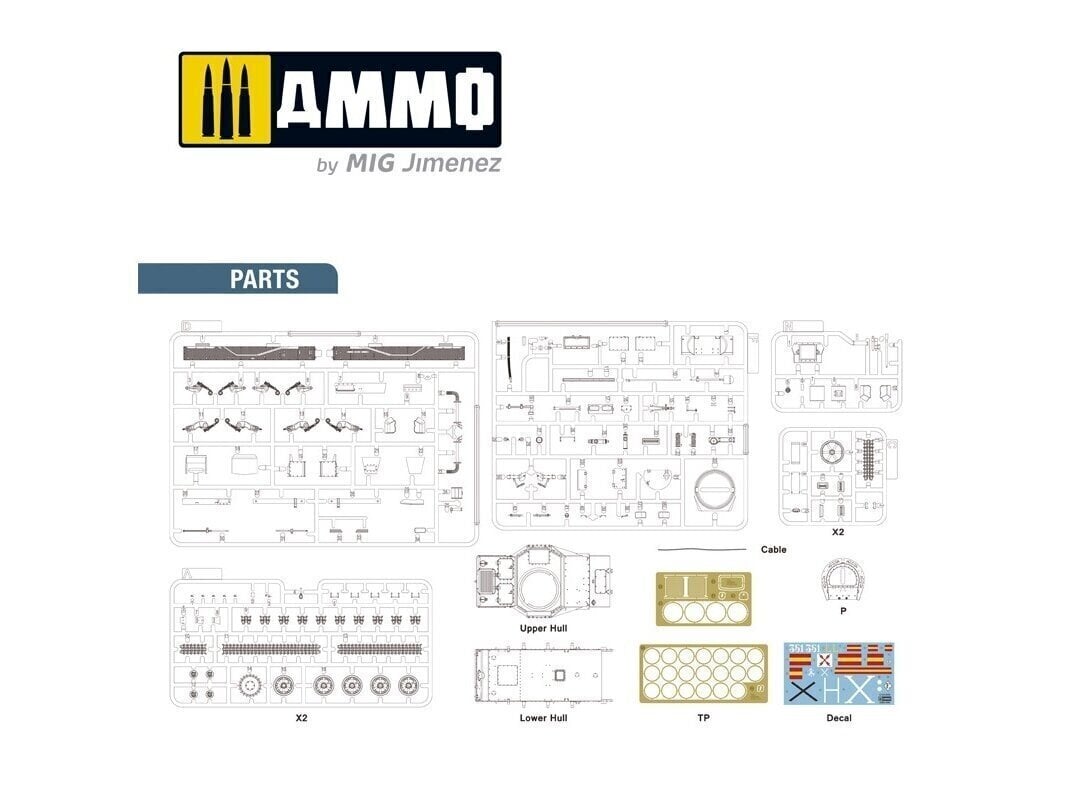 AMMO MIG - Panzer I Breda Guerra Civil Espanola 1936-1939, 1/35, 8506 hind ja info | Klotsid ja konstruktorid | kaup24.ee