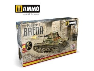 Сборная пластиковая модель AMMO MIG - Panzer I Breda Guerra Civil Espanola 1936-1939, 1/35, 8506 цена и информация | Конструкторы и кубики | kaup24.ee