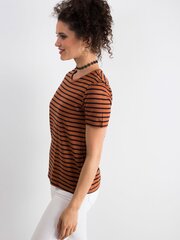 Женская рубашка-поло с короткими рукавами, коричневая цена и информация | Женские футболки | kaup24.ee