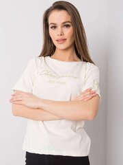 RUE PARIS Белая футболка-конверт. цена и информация | Женские футболки | kaup24.ee