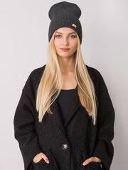 темно-серая вязаная шапка beanie rue paris цена и информация | Женские шапки | kaup24.ee