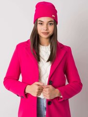 RUE PARIS Fuksia kootud nokamüts hind ja info | Naiste mütsid ja peapaelad | kaup24.ee