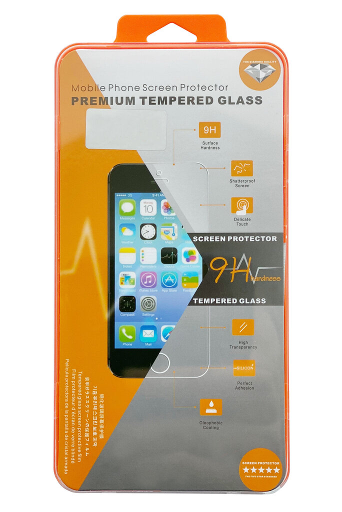 LCD kaitsev karastatud klaas Orange Apple iPhone 13 mini цена и информация | Ekraani kaitsekiled | kaup24.ee