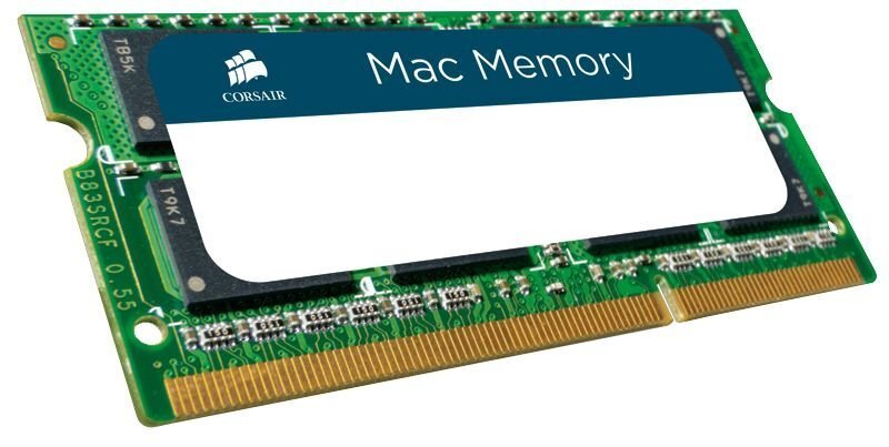 Operatiivmälu Corsair Mac Memory 4GB DDR3 CL7 SO-DIMM CMSA4GX3M1A1066C7   цена и информация | Operatiivmälu (RAM) | kaup24.ee