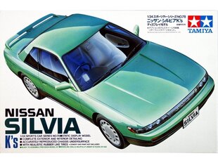 Tamiya - S13 Nissan Silvia K's 1988, 1/24, 24078 hind ja info | Klotsid ja konstruktorid | kaup24.ee