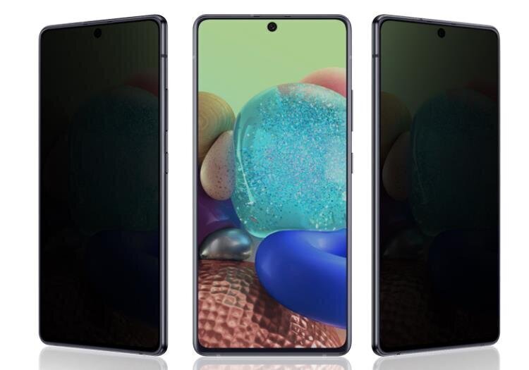 Ekraani kaitseklaas Soundberry Privacy 5D telefonile Samsung Galaxy A72/A72 5G full screen cover hind ja info | Ekraani kaitsekiled | kaup24.ee