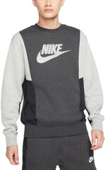 Мужской джемпер Nike Nsw Hybrid Flc Crew Grey DJ5075 032/2XL цена и информация | Мужские толстовки | kaup24.ee