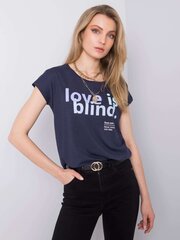 темно-синяя футболка с логотипом stitch & soul цена и информация | Женские блузки, рубашки | kaup24.ee