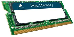 Operatiivmälu Corsair Mac Memory 8GB DDR3 CL11 SO-DIMM CMSA8GX3M1A1600C11 цена и информация | Оперативная память (RAM) | kaup24.ee