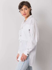 Блузка цвета экрю RUE PARIS с высоким воротником цена и информация | Женские блузки, рубашки | kaup24.ee