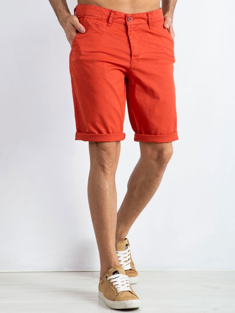 Meeste puuvillased lühikesed püksid, oranž hind ja info | Meeste lühikesed püksid | kaup24.ee