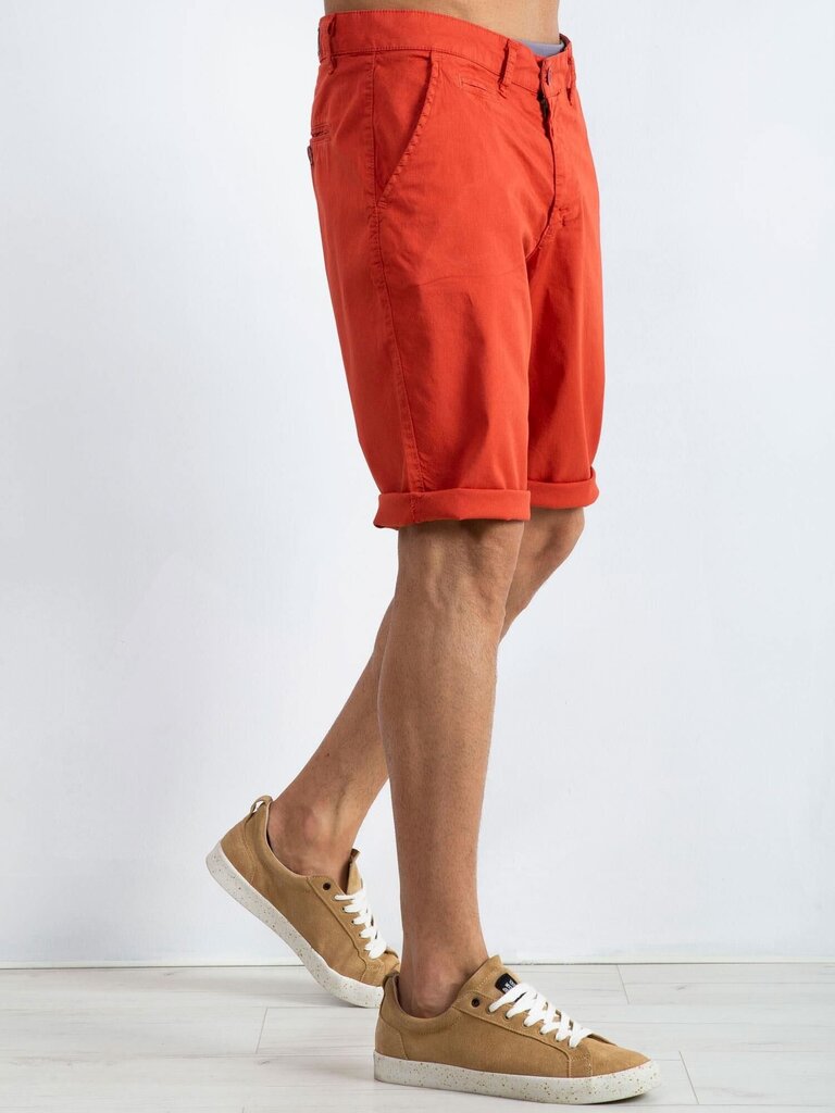 Meeste puuvillased lühikesed püksid, oranž hind ja info | Meeste lühikesed püksid | kaup24.ee