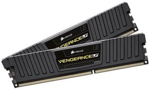 Operatiivmälu Corsair Vengeance LP 16GB 1600MHz DDR3 CL9 KIT OF 2 CML16GX3M2A1600C9 hind ja info | Operatiivmälu (RAM) | kaup24.ee