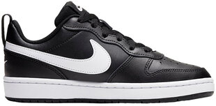 Nike Jalatsid Court Borough Low 2 Black BQ5448 002/6 цена и информация | Детская спортивная обувь | kaup24.ee