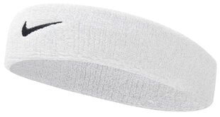 Повязка Nike Swoosh Headband NNN07 101, белая цена и информация | Мужские шарфы, шапки, перчатки | kaup24.ee