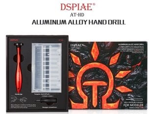 DSPIAE - AT-HD Model Metal Hand Drill (Käsipuur, must, 10 osaline (0.3~1.2 mm)), DS56014 цена и информация | Принадлежности для рисования, лепки | kaup24.ee