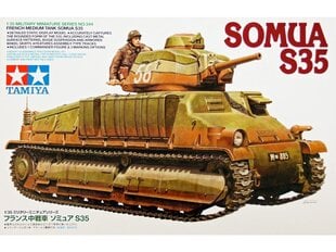 Tamiya - French Medium Tank SOMUA S35, 1/35, 35344 hind ja info | Klotsid ja konstruktorid | kaup24.ee