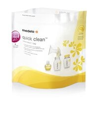 Мешочки для стерилизации Medela Quick Clean, 008.0041, 5 шт. цена и информация | Стерилизаторы и подогреватели для бутылочек | kaup24.ee