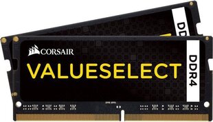 Оперативная память Corsair ValueSelect SO-DDR4 2133 МГц 16 ГБ (2x 8 ГБ) CMSO16GX4M2A2133C15 цена и информация | Оперативная память (RAM) | kaup24.ee