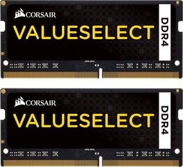 Оперативная память Corsair ValueSelect SO-DDR4 2133 МГц 16 ГБ (2x 8 ГБ) CMSO16GX4M2A2133C15 цена и информация | Оперативная память (RAM) | kaup24.ee