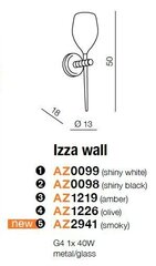 Seinalamp Azzardo Izza Green hind ja info | Seinavalgustid | kaup24.ee