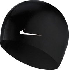 Шапочка для купания Nike Solid Silicone Black цена и информация | Шапки для плавания | kaup24.ee