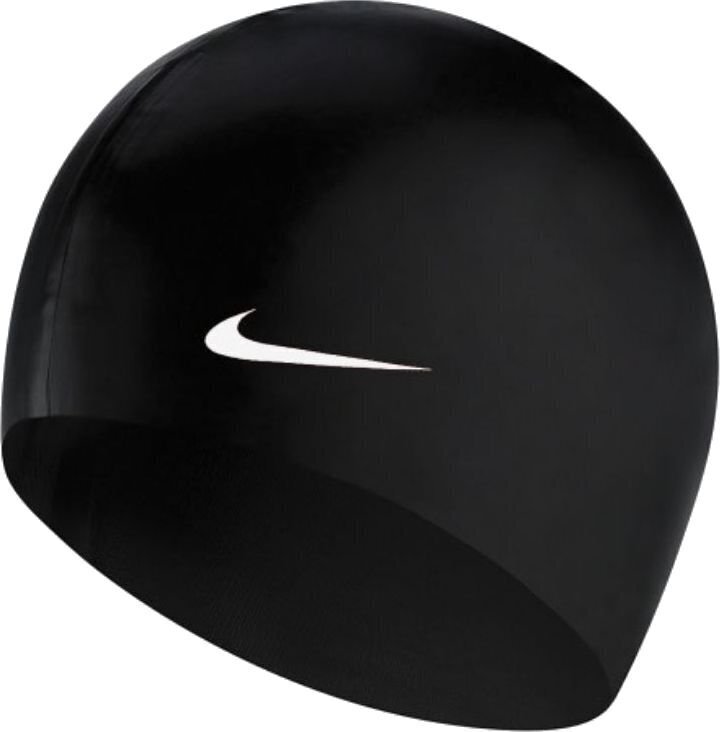 Nike ujumismüts, must silikoon цена и информация | Ujumismütsid | kaup24.ee