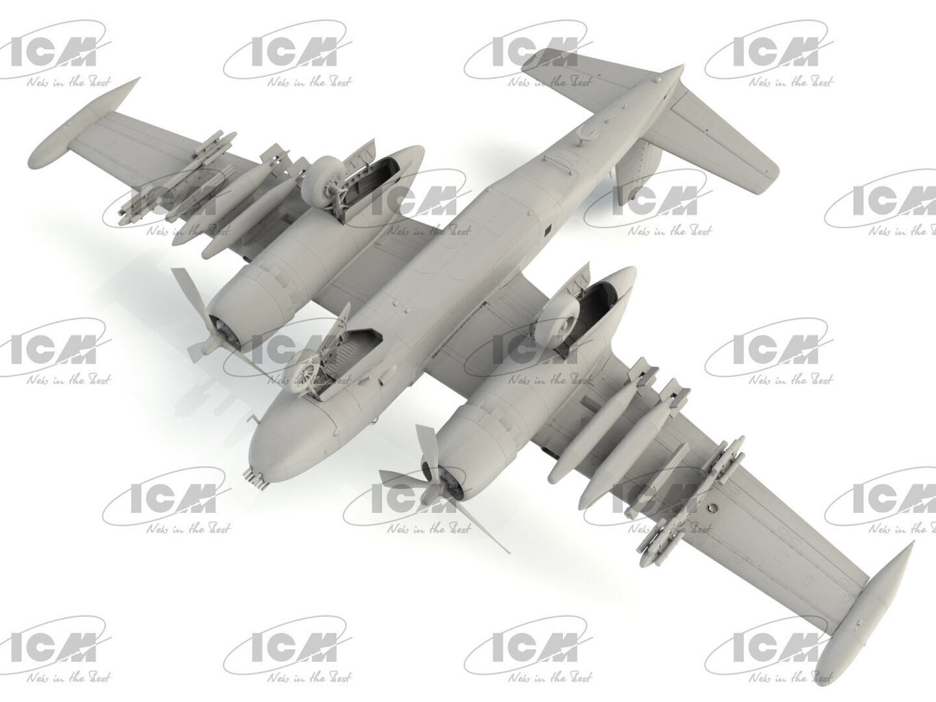 Liimitav mudel ICM 48279 USA õhujõudude Vietnami ründelennuk B-26K Counter Invader 1/48 hind ja info | Liimitavad mudelid | kaup24.ee