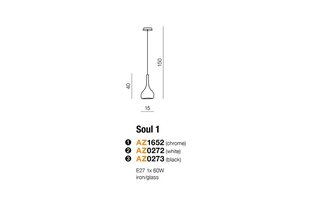 Azzardo подвесной светильник AZ1652 Soul 1 цена и информация | Люстры | kaup24.ee
