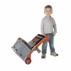 Тележка + ящик с инструментами Simba Smoby Black & Decker, 19 частей цена и информация | Развивающий мелкую моторику - кинетический песок KeyCraft NV215 (80 г) детям от 3+ лет, бежевый | kaup24.ee