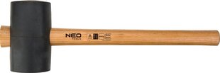 Резиновый молоток с деревянной рукояткой 425 г 340 мм NEO 25-052 цена и информация | Механические инструменты | kaup24.ee