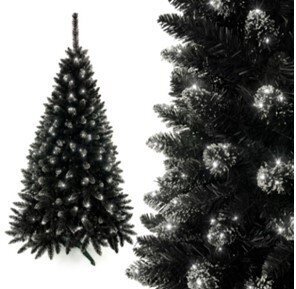 Kunstkuusk kristallidega Black Tree with cristal 1.5 m hind ja info | Kunstkuused | kaup24.ee