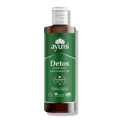 Puhastav massaažiõli kehale Ayumi Detox, 250 ml цена и информация | Массажные масла | kaup24.ee