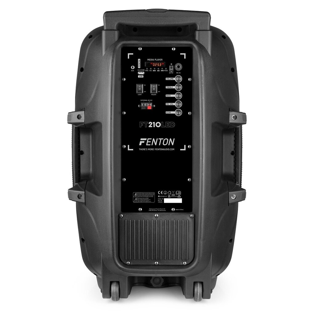 Kaasaskantav helisüsteem 2x10" Fenton FT210LED цена и информация | Kõlarid | kaup24.ee
