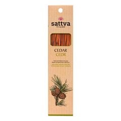 Viirukipulgad Cedar Sattva Ayurveda, 15 tk цена и информация | Ароматы для дома | kaup24.ee