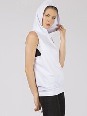 Женская спортивная футболка Tommy Life с капюшоном, белая цена и информация | Спортивная одежда для женщин | kaup24.ee
