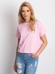 Roosa puuvillane naiste t-särk. 2016102182597 hind ja info | Naiste pluusid, särgid | kaup24.ee