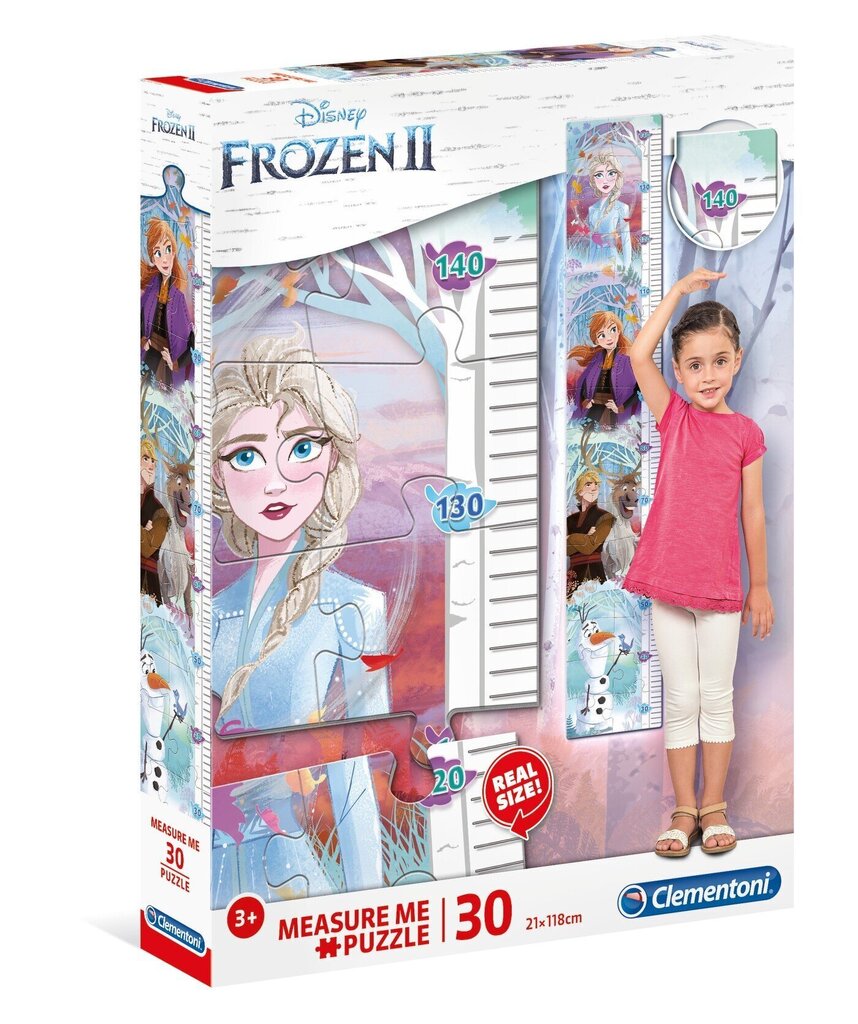 Pusle-kasvumõõtja Clementoni Frozen 2, 30 tk. hind ja info | Pusled | kaup24.ee