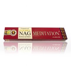 Палочки благовоний Vijayshree Golden Nag Meditation, 15 г цена и информация | Домашние ароматы с палочками | kaup24.ee