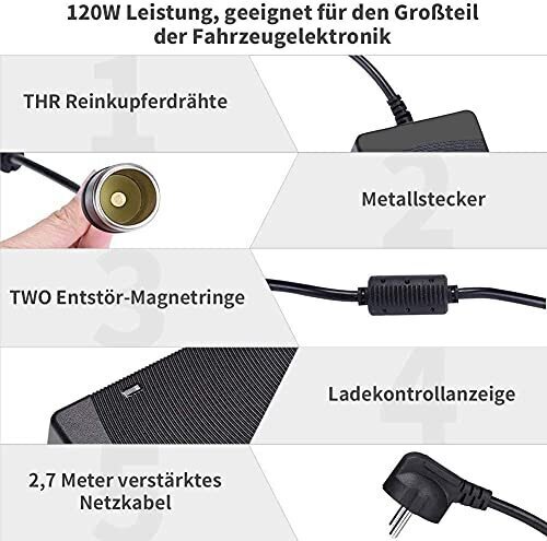 LOTAD auto toiteadapter AC-DC hind ja info | Muundurid, inverterid | kaup24.ee