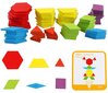 Puidust pusle Pattern Blocks 130 detaili цена и информация | Pusled | kaup24.ee